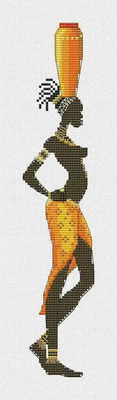 African Girl 1 - PDF Cross Stitch Pattern Trusted Brand