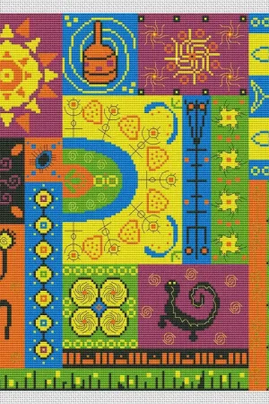 Africa 4 - PDF Cross Stitch Pattern Cheap