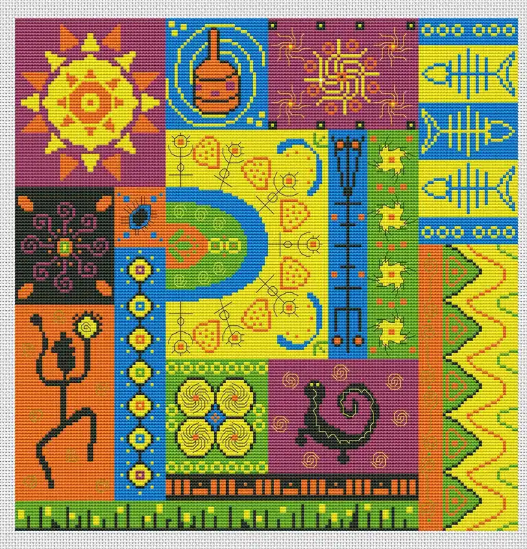Africa 4 - PDF Cross Stitch Pattern Cheap