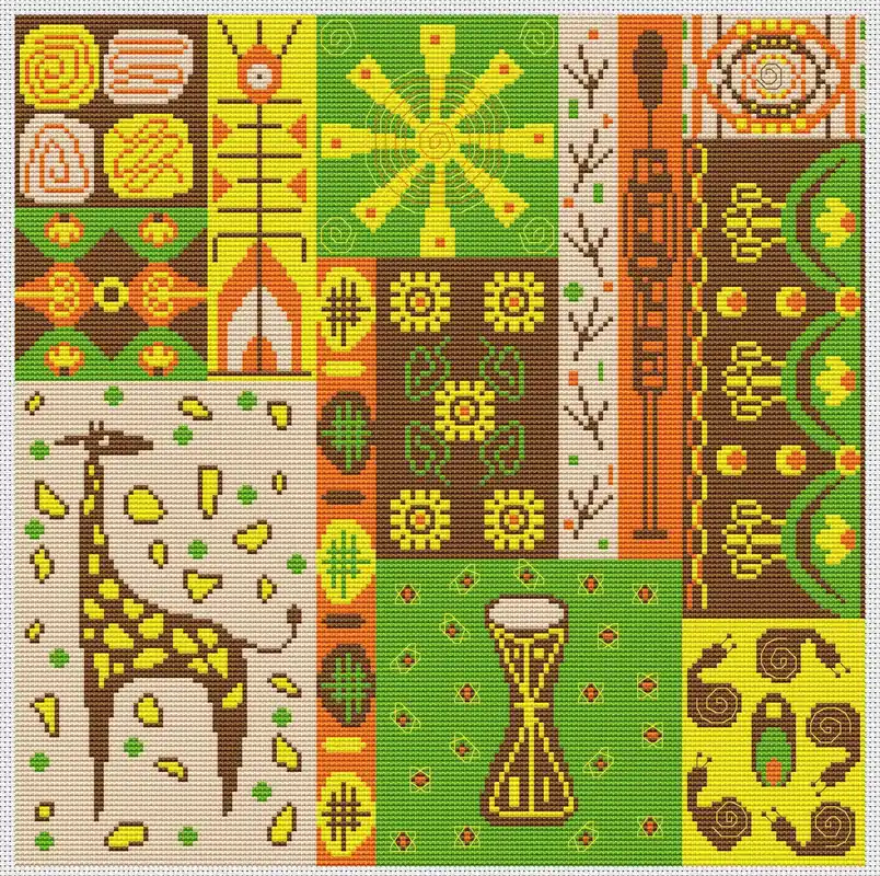 Fast Shipping Africa 3 - PDF Cross Stitch Pattern