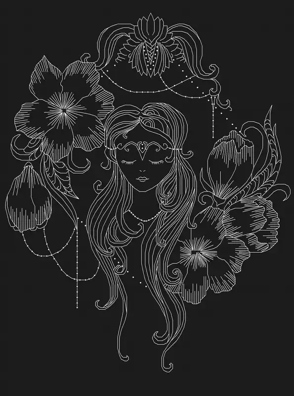 Crafted Maiden - PDF Cross Stitch Pattern