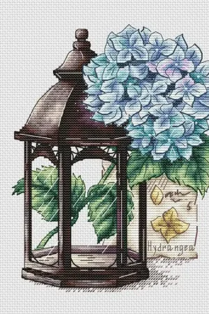 Authentic Hydrangea - PDF Cross Stitch Pattern