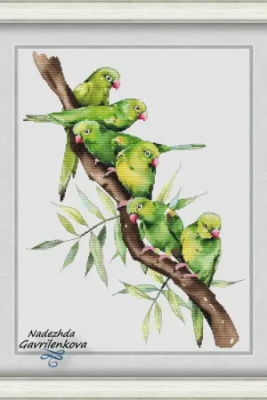 Feathered friends - PDF Counted Cross Stitch Pattern Price Drop