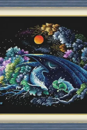 Dragon - Guardian of Good Dreams 2 - PDF Counted Cross Stitch Pattern Top Rated