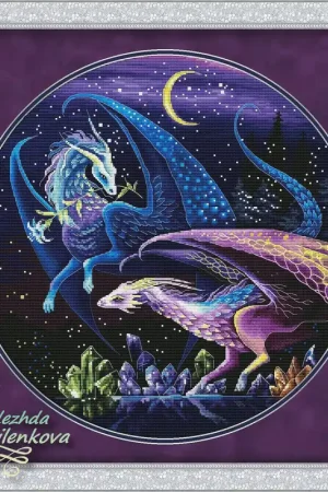 Dragons. The guardians of gems - PDF Counted Cross Stitch Pattern Grab Now