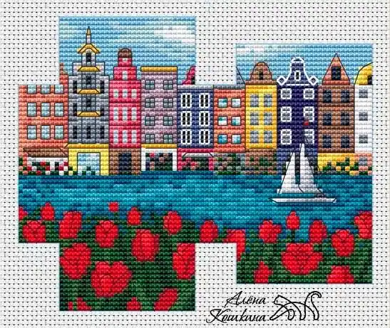 Luxury Amsterdam - PDF Cross Stitch Pattern