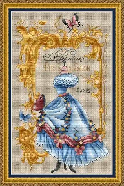 Express Delivery Blue Butterfly Atelier - PDF Cross Stitch Pattern