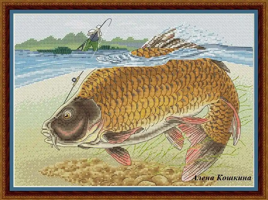 Catch - PDF Cross Stitch Pattern Money Back Guarantee