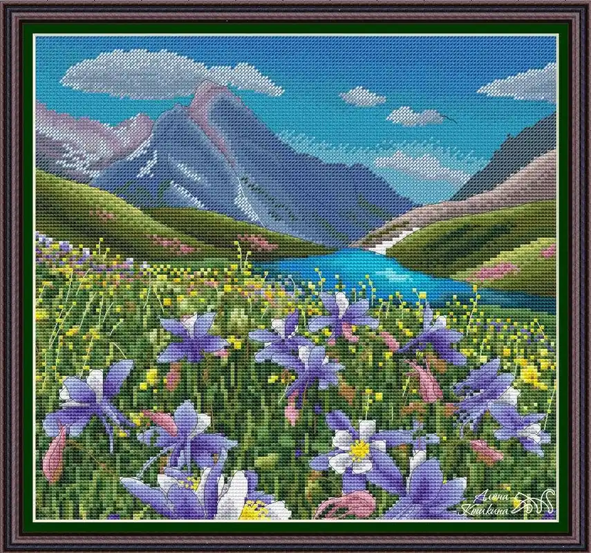 Top Pick Turquoise Lake - PDF Cross Stitch Pattern