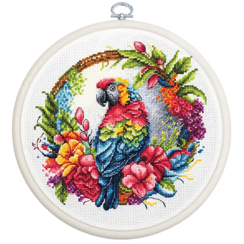Special Offer The Tropical Parrot BC201L Counted Cross-Stitch Kit