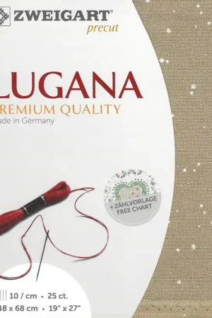 Precut Zweigart Lugana Splash 25 count Splash 3835/7449 Factory Price