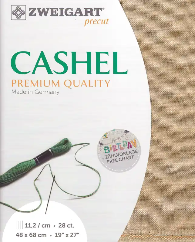 Buy Online Precut Zweigart Cashel Vintage 28 count Vintage Country Mocha 3281/3009