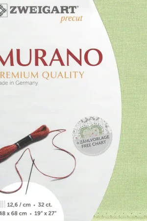 Precut Zweigart Murano 32 count Sage Green 3984/6083 Grab Now