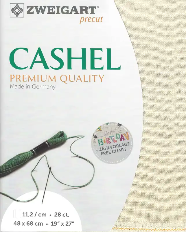 Top Rated Precut Zweigart Cashel 28 count Platinum 3281/770