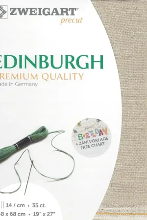 Buy Today Precut Zweigart Edinburgh 36 count Flax 3217/52