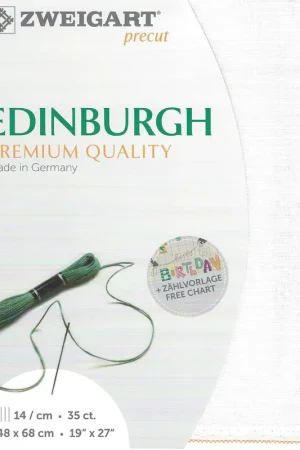 Next Day Delivery Precut Zweigart Edinburgh 36 count Antique White 3217/101