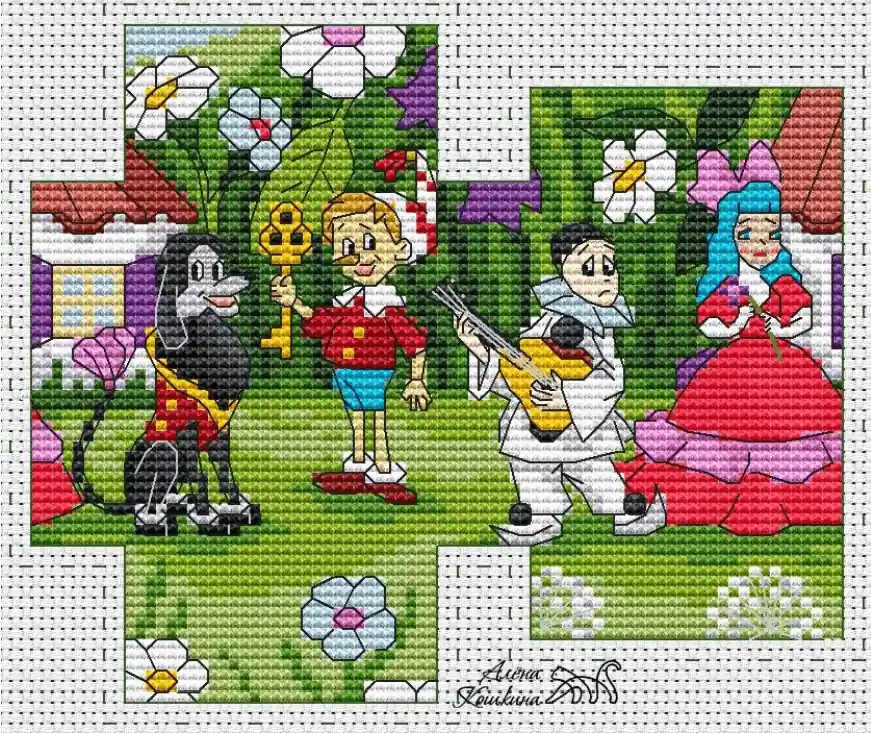 Pinocchio - PDF Cross Stitch Pattern Bargain