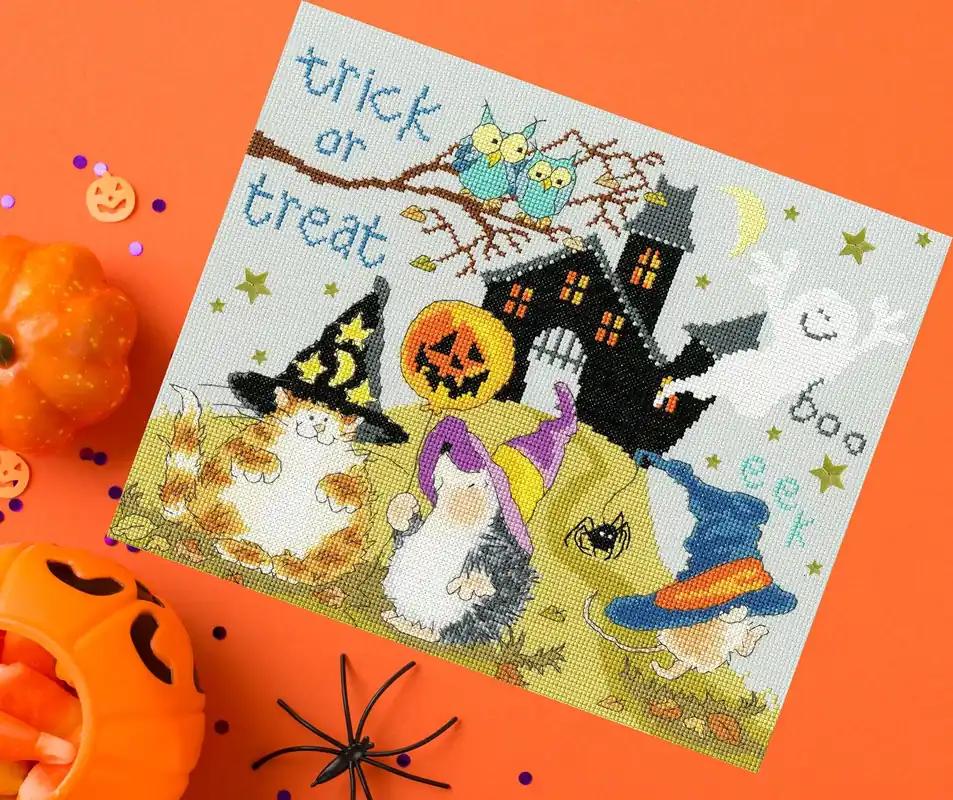 Trick Or Treat XMS29 Counted Cross Stitch Kit Low Price