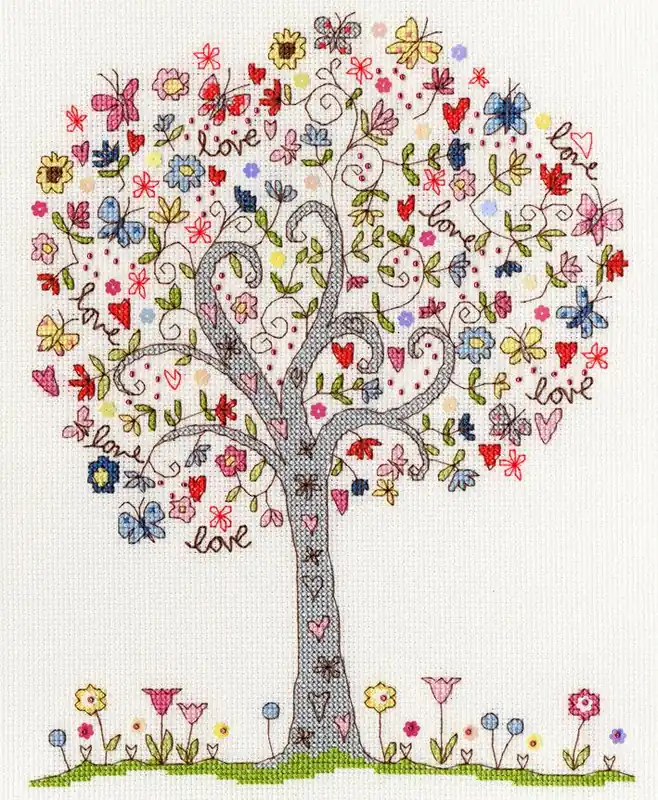 Love Tree XKA2 Counted Cross Stitch Kit Limited Time