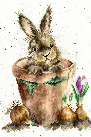 Place Order The Flower Pot XHD76 Counted Cross Stitch Kit