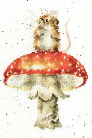 He's A Fun-gi XHD74 Counted Cross Stitch Kit Genuine