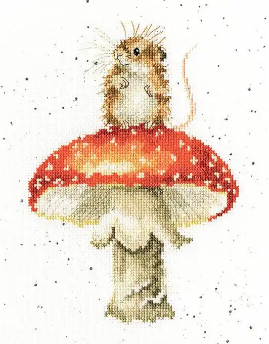He's A Fun-gi XHD74 Counted Cross Stitch Kit Genuine