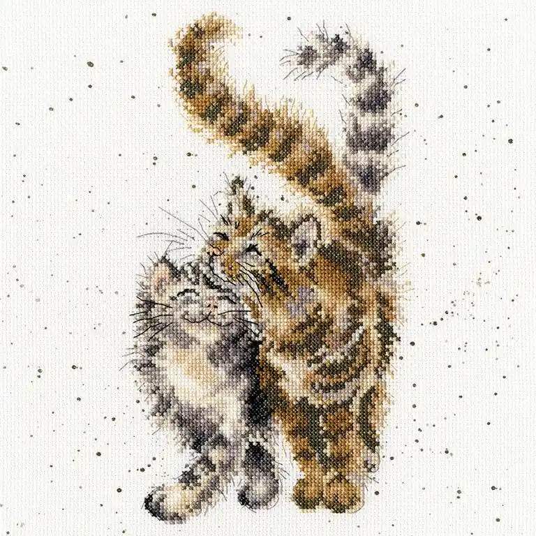 Feline Good XHD60 Counted Cross Stitch Kit One Day Deal