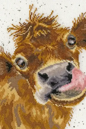 Moo XHD48 Counted Cross Stitch Kit Holiday Sale
