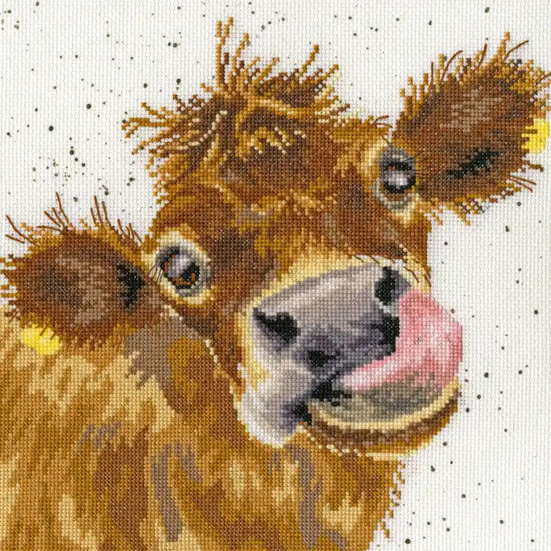 Moo XHD48 Counted Cross Stitch Kit Holiday Sale