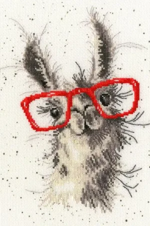 No Cause For A-Llama XHD40 Counted Cross Stitch Kit Instant Buy