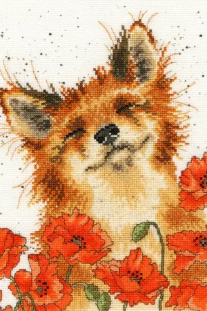 Poppy Field XHD33 Counted Cross Stitch Kit Crafted