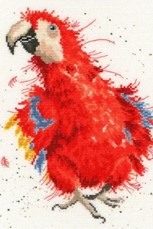 Parrot On Parade XHD26 Counted Cross Stitch Kit Fan Favorite