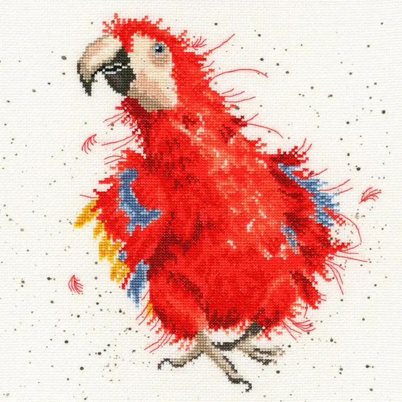 Parrot On Parade XHD26 Counted Cross Stitch Kit Fan Favorite