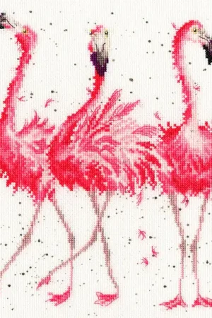 Hassle-Free Returns Pink Ladies XHD24 Counted Cross Stitch Kit