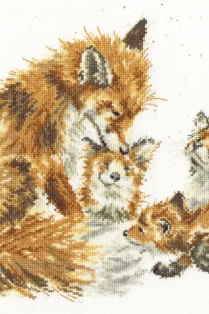 Limited Edition The Bedtime Kiss XHD112 Counted Cross Stitch Kit