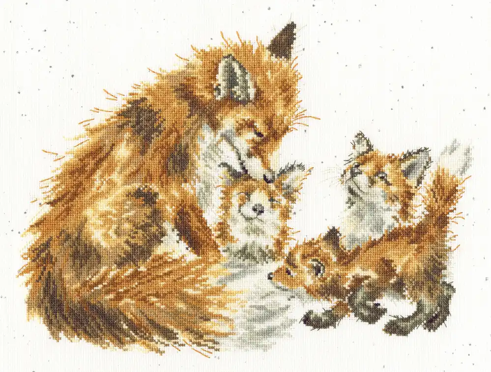 Limited Edition The Bedtime Kiss XHD112 Counted Cross Stitch Kit
