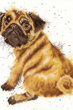 Professional Grade Pug XHD11 Counted Cross Stitch Kit
