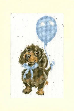 Greeting Card - Welcome Little Sausage XGC33 Counted Cross Stitch Kit Fan Favorite