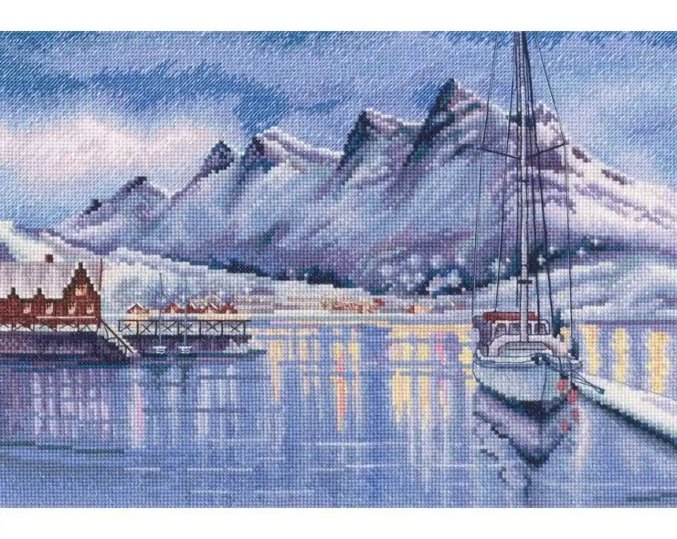 Price Drop Port of Bodo M970 Counted Cross Stitch Kit