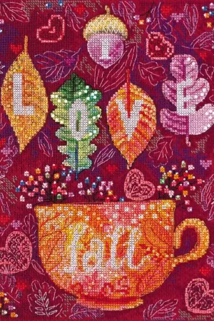 Cross-stitch kit Colorful autumn AH-128 Premium