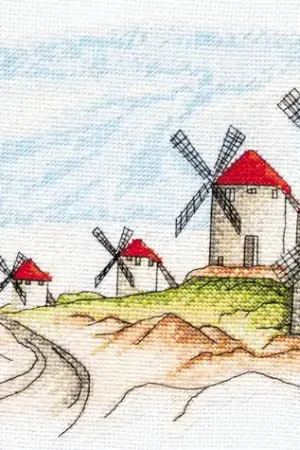 Cross-stitch kit Windmills AH-111 Best Choice