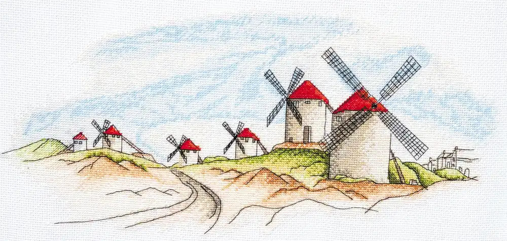 Cross-stitch kit Windmills AH-111 Best Choice