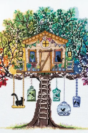 Cross-stitch kit Cat house AH-061 Factory Price