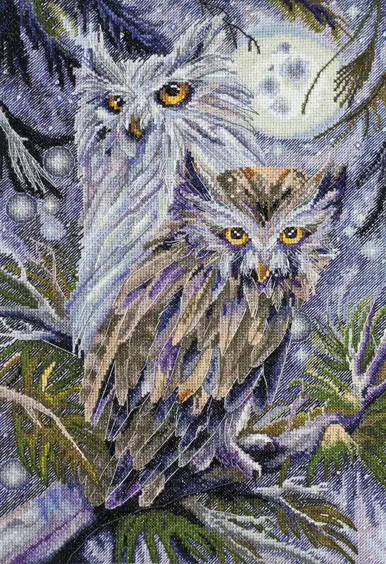 Cross-stitch kit Owls AH-032 Editor’s Pick