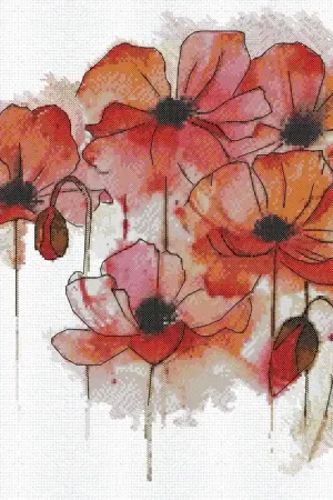 Cross-stitch kit Watercolor fantasy AH-178 Fan Favorite