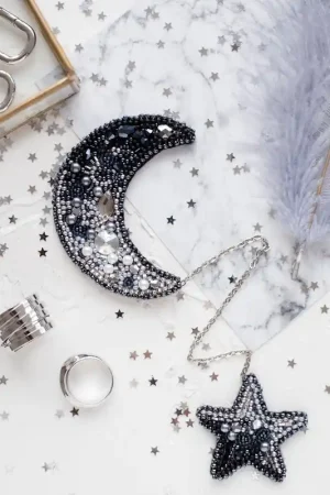 Bead Embroidery Decoration Kit Moon AD-072 Best Price