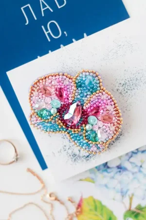 Bead Embroidery Decoration Kit Orchid AD-212 Luxury