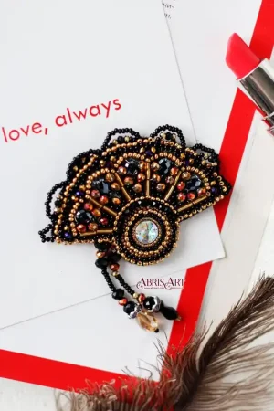 Bead Embroidery Decoration Kit Fan AD-098 Fan Favorite