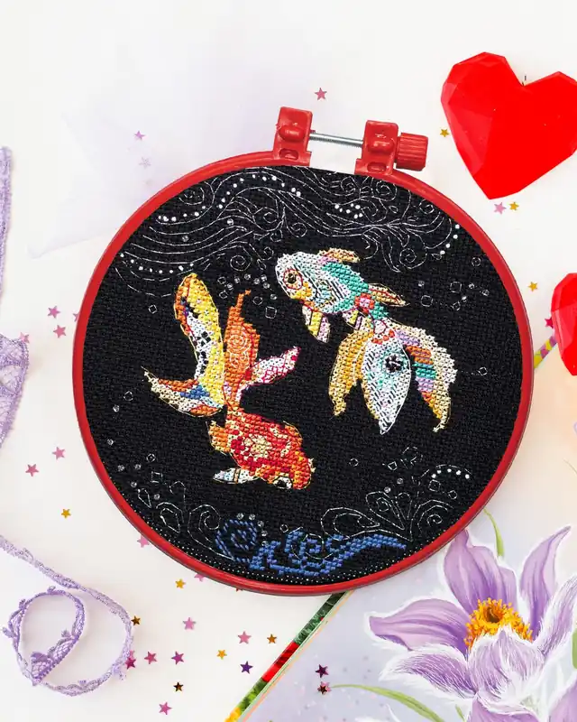 Cross-stitch kit In gentle waves AHM-059 Authentic