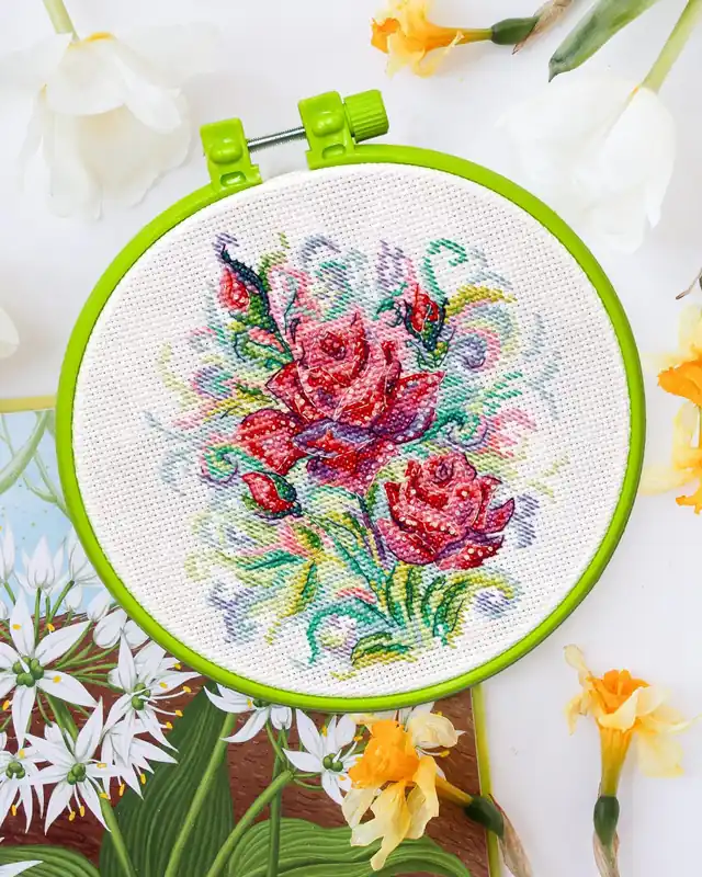 Last Chance Cross-stitch kit Spring roses AHM-057